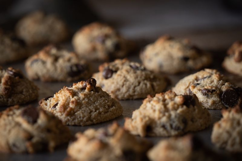 Fresh baked cookies warm from the oven